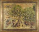Framed art print "Place du Theatre" by C. Pissarro