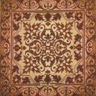 Tapestry pillow cover "Fleur de Liz Brown Ornament"