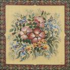 Tapestry pillow cover "Bouquet of Wild Rose Flowers"