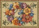 Tapestry table place mat "Spring Flowers Ornament"