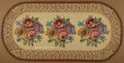 Tapestry table runner "Triple Floral Bouquet"